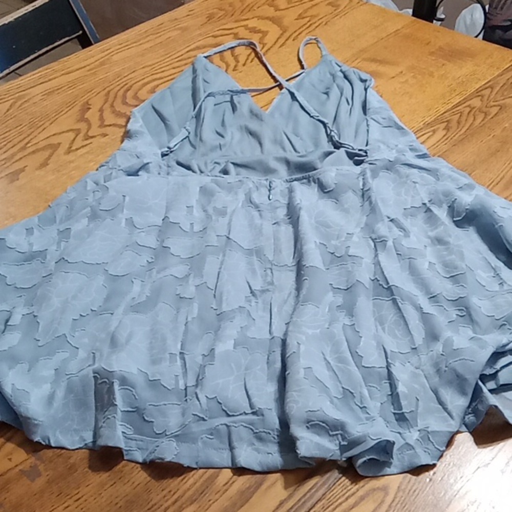 Lulu's Dress Women EXTRA LARGE XL New Summer  Party LIGHT BLUE GRAY - Picture 5 of 7